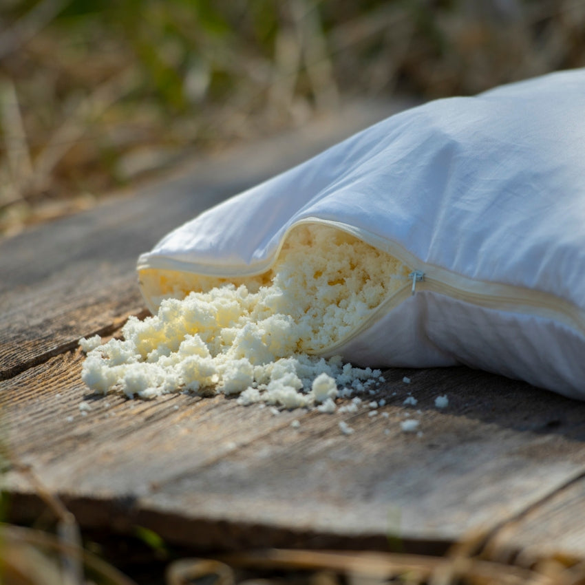 Organic Chipped Latex Pillow - Adjustable fill